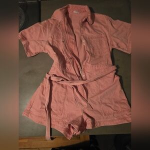 Pink Women's Romper